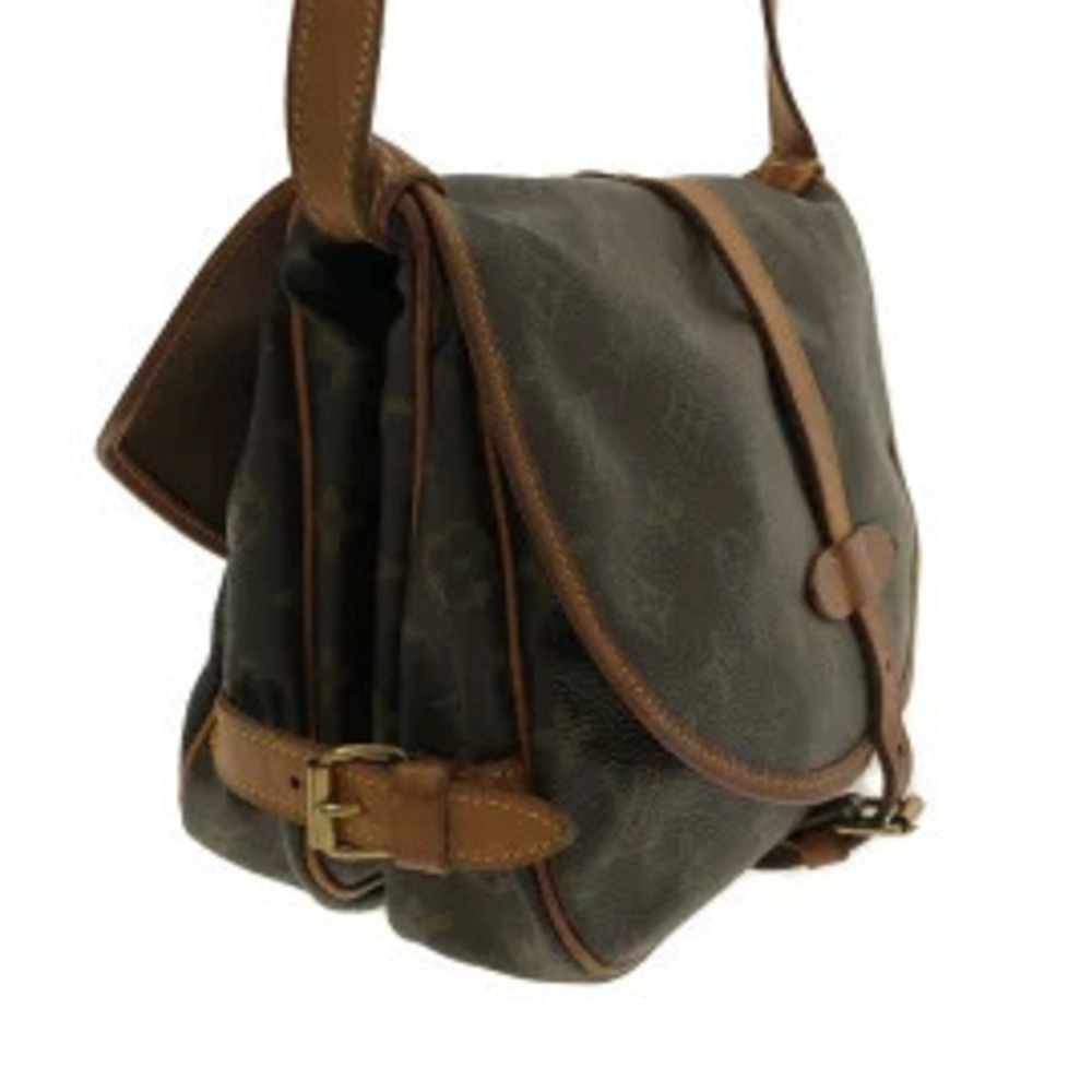Louis Vuitton Bag Shoulder Canvas Saumur Monogram Brown